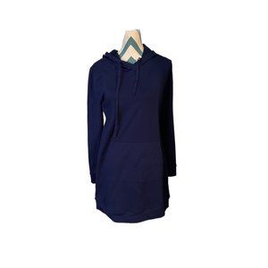 Fabletics Yukon Sweatshirt Dress Womens  BueHooded Hoodie Long Sleeve